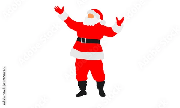 Fototapeta Santa Claus with a gift