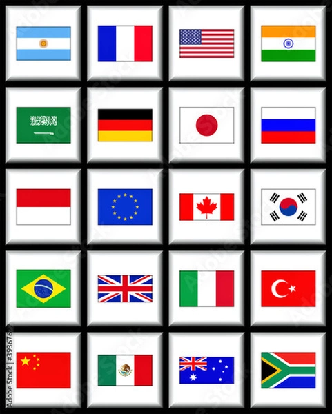 Fototapeta Gruppe der Zwanzig