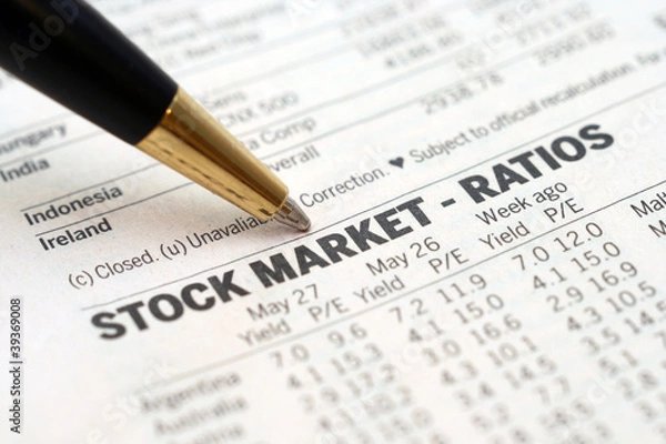 Obraz Stock market report