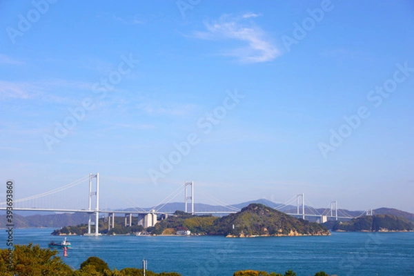 Obraz 海にかかる橋