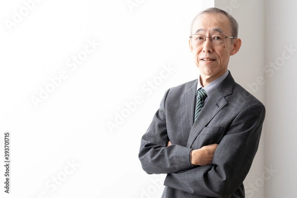 Fototapeta シニアビジネスマン　ポートレート