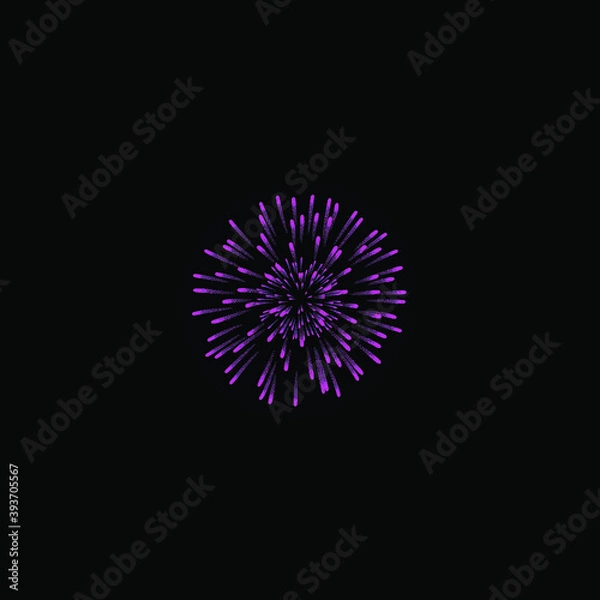 Fototapeta Beautiful Vintage Sunburst Design Vector template, can also be fireworks