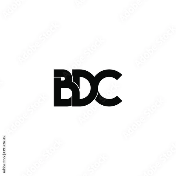 Fototapeta bdc letter original monogram logo design