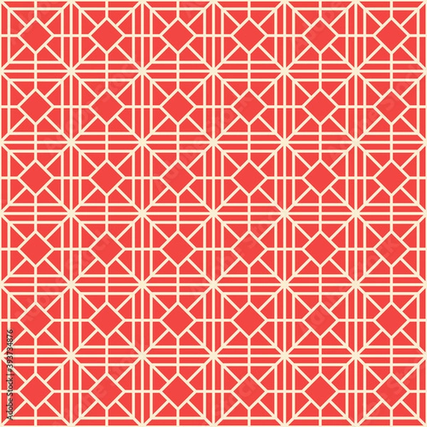 Fototapeta Geometric Art deco seamless pattern background.