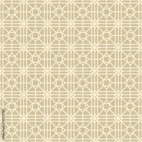 Fototapeta Geometric Art deco seamless pattern background.