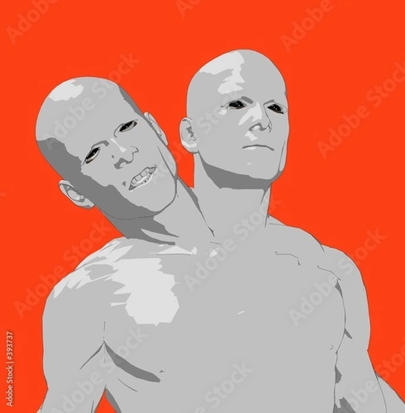 Fototapeta 2 headed man