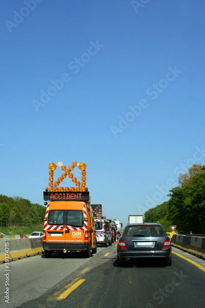 Fototapeta Signalisation accident