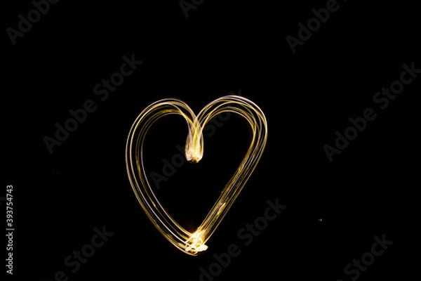 Obraz Herz Lightpainting