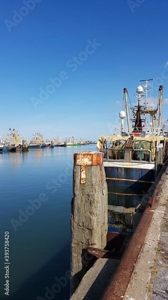 Obraz cargo ship in port