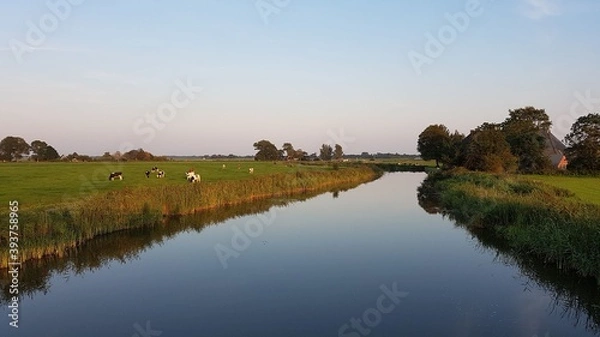 Obraz sunrise over the river