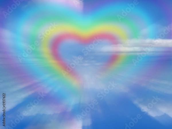 Obraz Rainbow heart