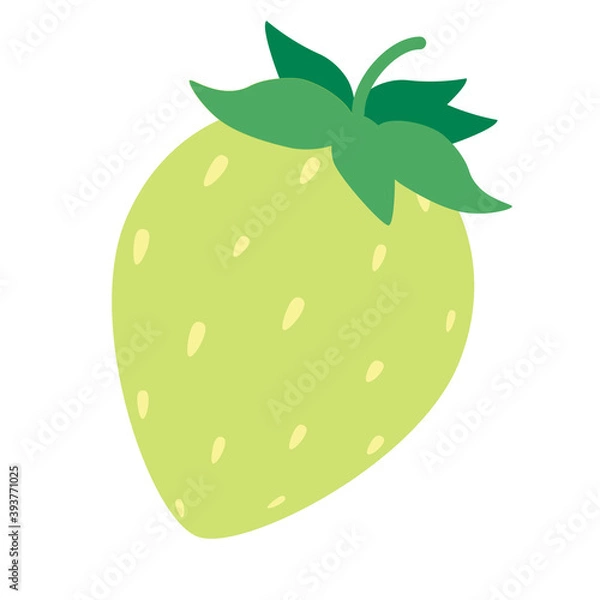 Fototapeta かわいい苺のイラスト