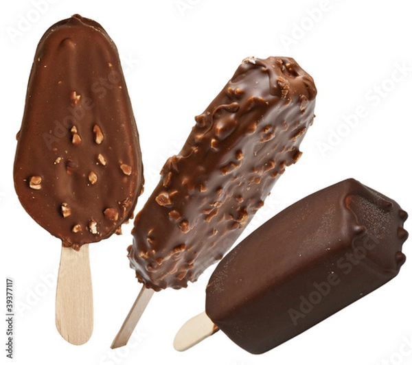 Fototapeta ice cream isolated on white background