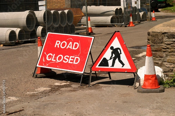Obraz Road closed