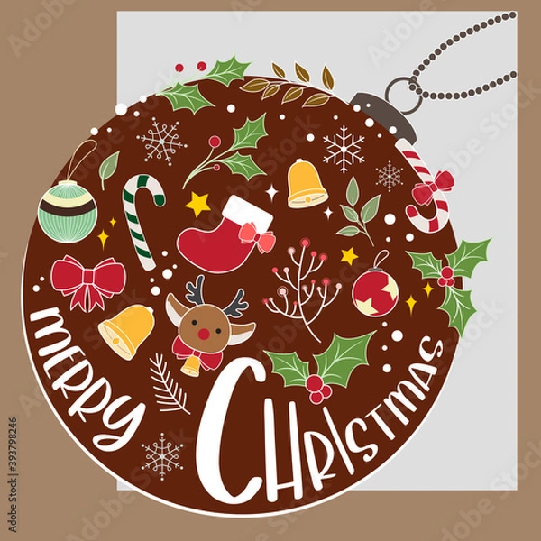 Obraz Red Christmas Ball