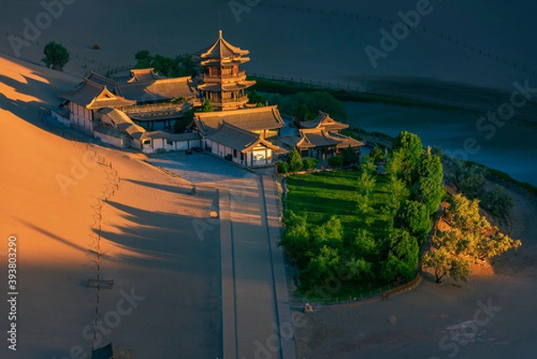 Obraz 中国甘肃敦煌月牙泉鸣沙山