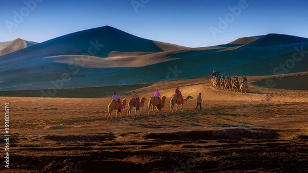 Obraz 中国甘肃敦煌月牙泉鸣沙山