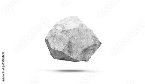 Fototapeta Floating stone on white background