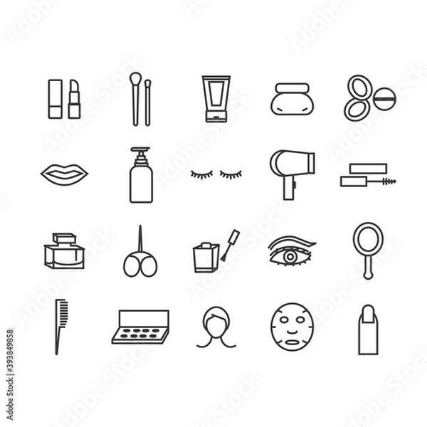 Obraz icon set icons symbol sign web vector business button illustration design internet home shopping computer pictogram black cart travel logo icon set phone hand