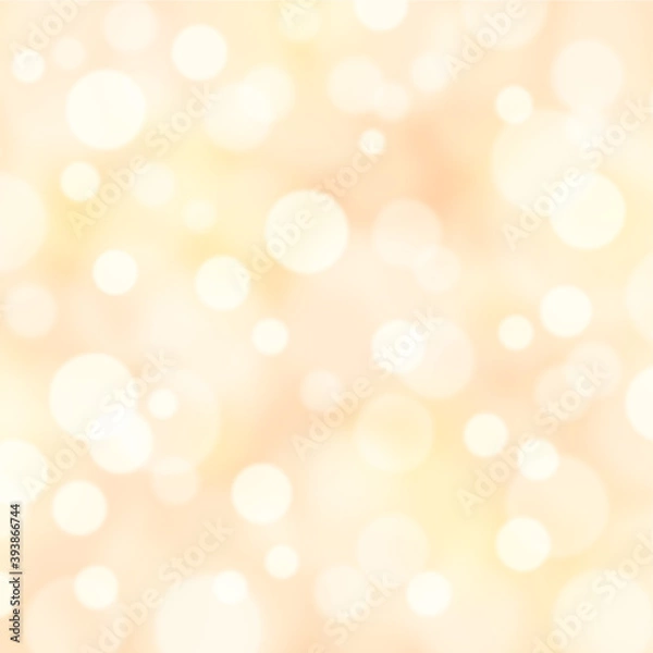 Fototapeta 【キラほわ背景画像素材】玉ボケ風背景　ぬくもり感・あたたかみ　正方形