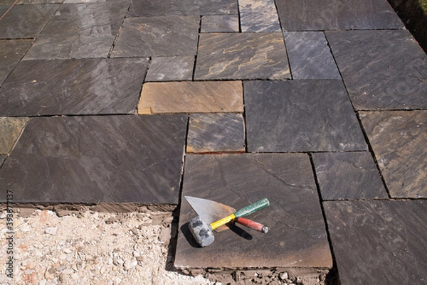 Obraz Making a Patio