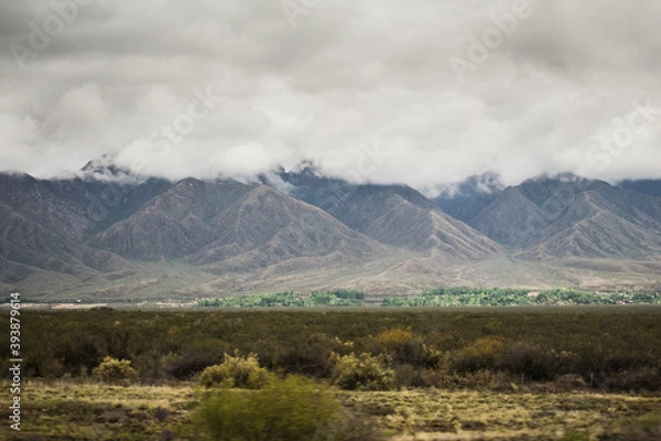 Fototapeta landscape with clouds
