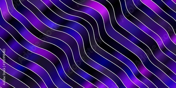 Fototapeta Dark Purple, Pink vector template with lines.