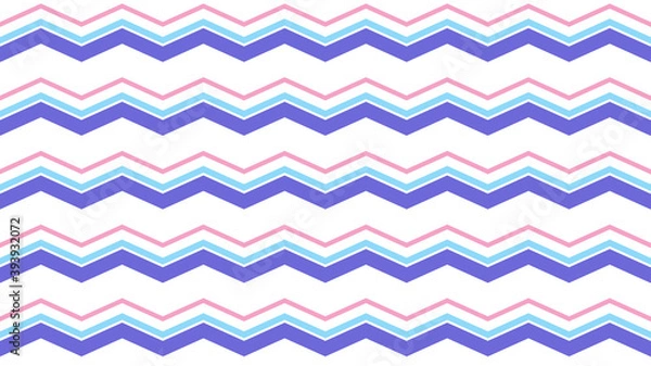 Fototapeta abstract Background Zigzag shape, seamless pattern, minimal design, fabric texture,  hipster fashion design, vector illustration