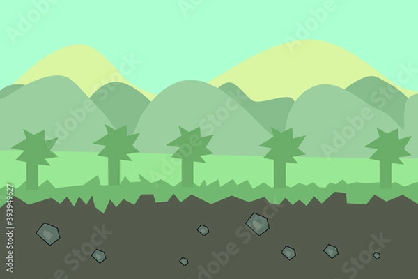 Obraz Seamless vector game background  image.