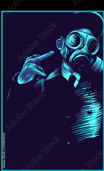 Obraz steampunk futuristic vector illustration