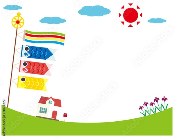 Fototapeta こいのぼりのベクターライスト　端午の節句　こどもの日