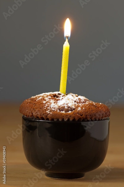 Fototapeta Geburtstags-Muffin