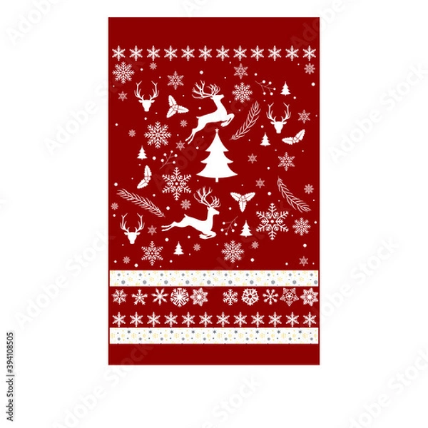Obraz red christmas background