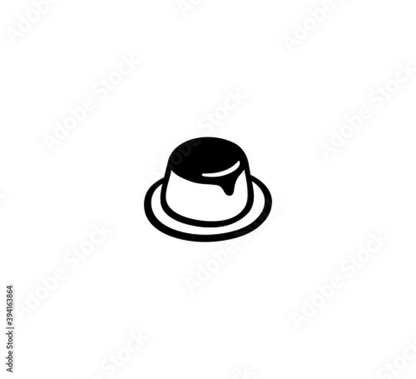Fototapeta Custard vector isolated icon illustration. Custard icon
