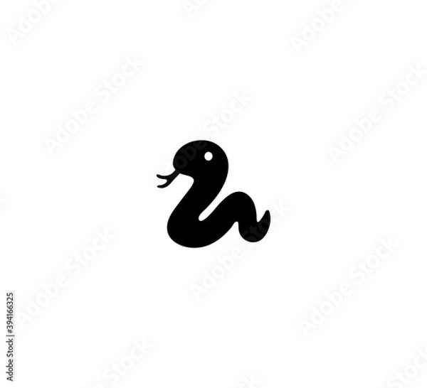 Obraz Snake vector isolated icon illustration. Snake icon