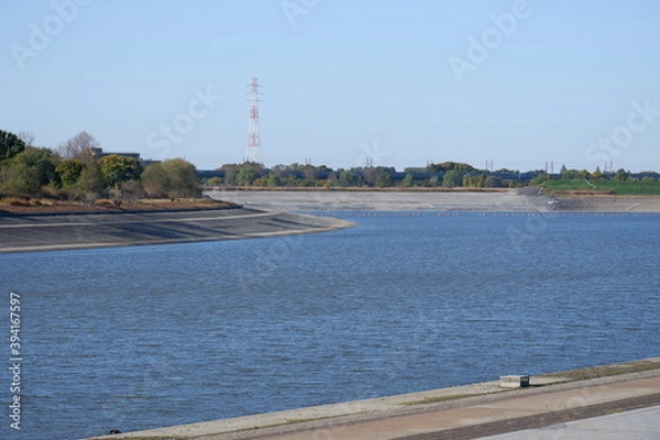 Obraz 川のある公園