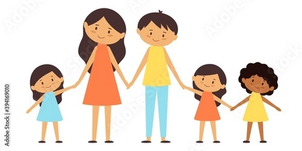 Fototapeta family with children