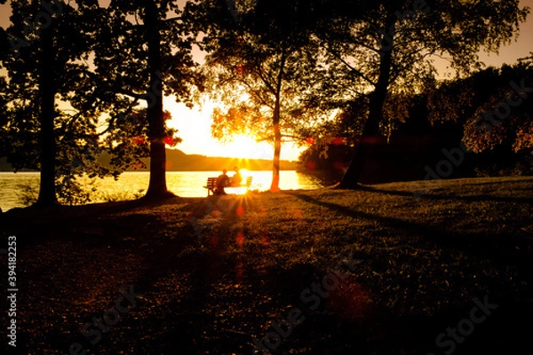 Obraz Romance at sunset