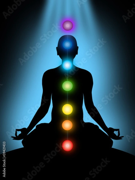 Obraz Medytacja, czakry