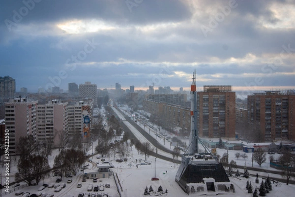 Obraz winter in the city