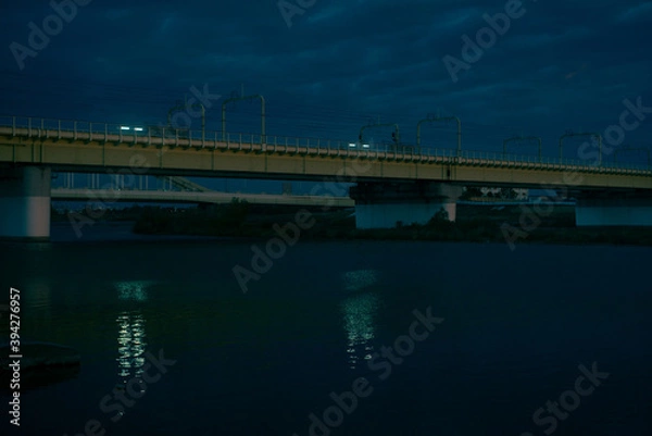 Fototapeta 多摩川景色