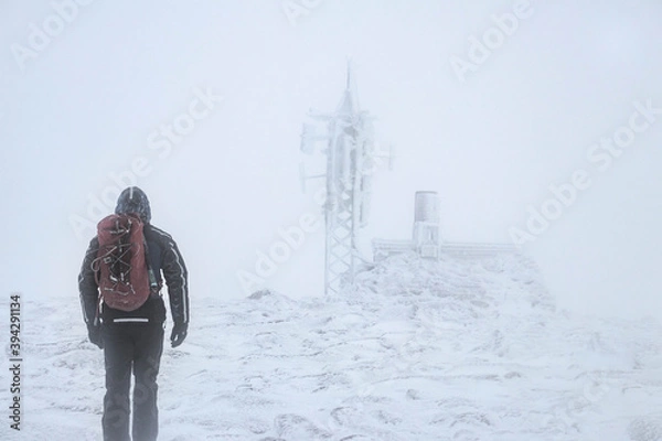 Obraz Frozen Weather Station in the Cairngorms