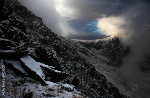Obraz A Break in the Storm - Snowdonia National Park, UK