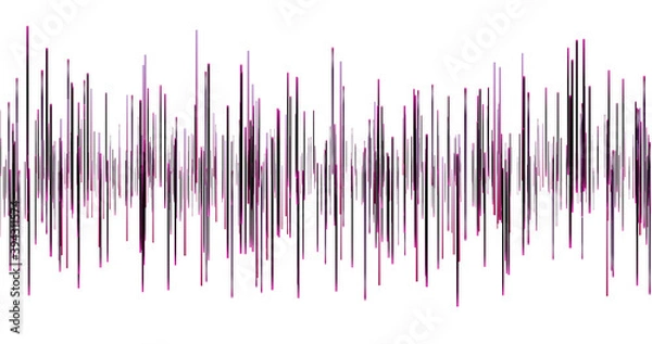 Fototapeta Sound waves height background. Music and audio light waves banner. Magic bright colors stripe.