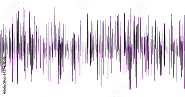 Fototapeta Sound waves height background. Music and audio light waves banner. Magic bright colors stripe.