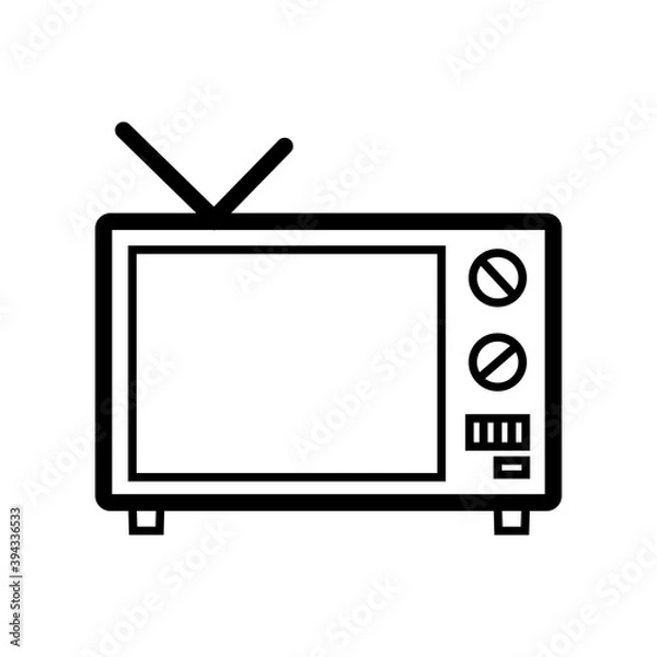 Fototapeta televition icon