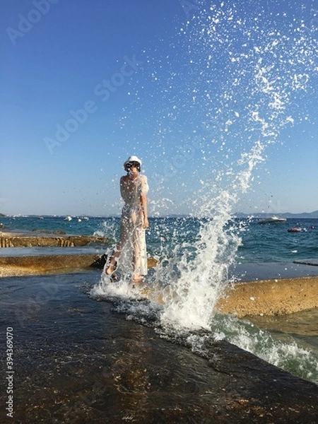 Obraz person on the beach