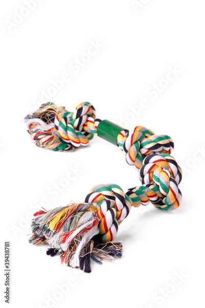 Fototapeta rope knots isolated on white background