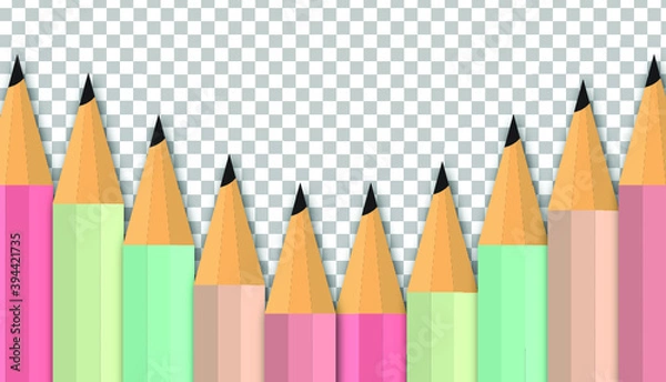 Obraz pencils isolated on white background