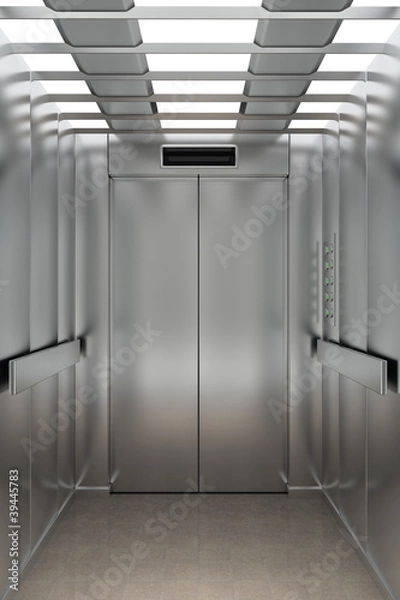 Fototapeta Inside an elevator
